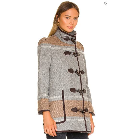 Veronica Beard Flint‎ Camel Multi Toggle Dickey Coat Size Small New with Tags - Picture 5 of 12